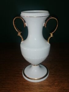 bavaria váza fehér arany füllel porcelán minőség yupie