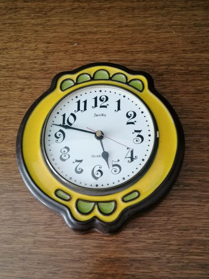 vintage ZentRa kerámia falióra elegáns egyedi örökség yupie