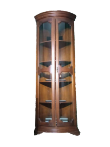 klasszikus olasz sarokszekrény elegáns stílusos üvegajtó tárolószekrény yupie