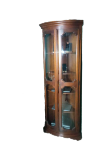 klasszikus olasz sarokszekrény elegáns stílusos üvegajtó tárolószekrény yupie