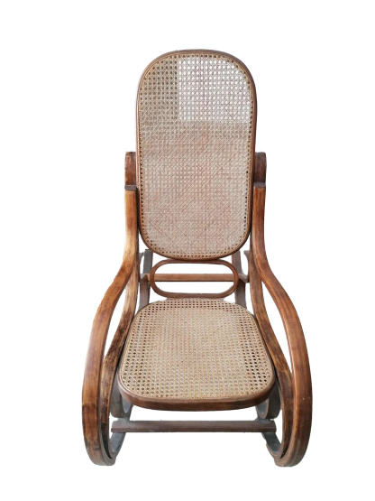 Vintage Thonet hintaszék, bútorok, yupie