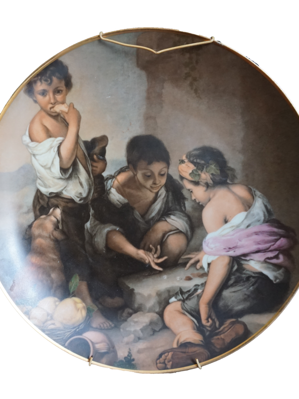 Vintage Bavaria festett tányér, dekoráció, yupie