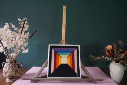 Fekete alapon színes gobelin kép, dekoráció, képek, yupie