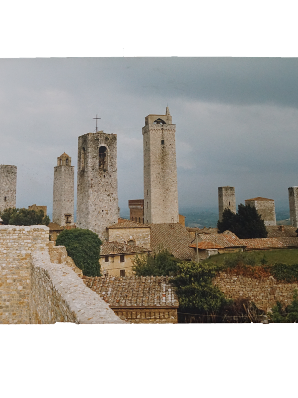 San Gimignano lakótornyok dekorkép, keret nélkül, dekoráció, képek, yupie