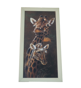 Zsiráf dekor plakát egzotikus falikép lakásdekorhoz