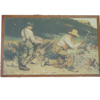 Gustave Courbet plakázs kép reprodukció A kőtörők (keret nélkül), dekoráció, képek, yupie
