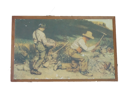 Gustave Courbet plakázs kép reprodukció A kőtörők (keret nélkül), dekoráció, képek, yupie