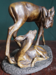 B.B Depose: Őz anya és gidája szobor, dekoráció, yupie