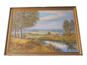 Kis ház a tóparton (eredti cím és alkotó neve ismeretlen), dekoráció, képek, yupie