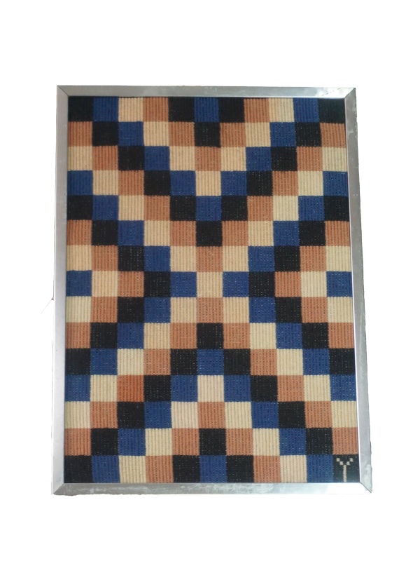 Kockákat ábrázoló gobelin kép, dekoráció, képek, yupie