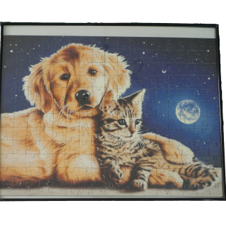 Puzzle kép (204 darabos, kerettel, üveg borítással), dekoráció, képek, yupie