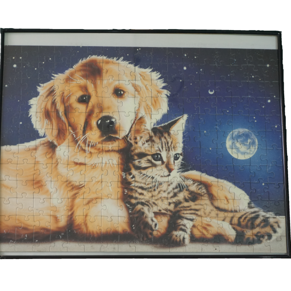 Puzzle kép (204 darabos, kerettel, üveg borítással), dekoráció, képek, yupie
