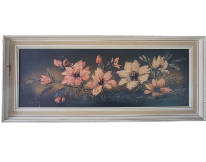 Rumstedt csendélet plakázskép Virágos ág (Blütenzweig-Blossoms branch-Branche de fleurs), dekoráció, képek, yupie