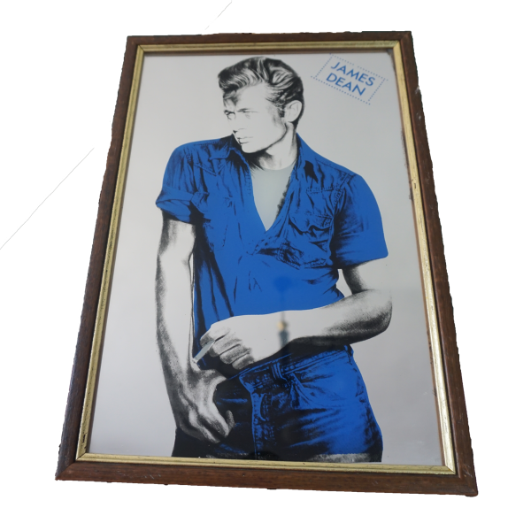 Fali tükör James Dean lenyomattal, dekoráció, tükrök, yupie