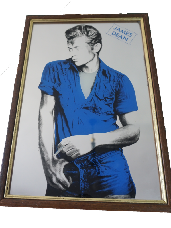 Fali tükör James Dean lenyomattal, dekoráció, tükrök, yupie