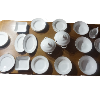 Fehér Bavaria porcelán étkészlet, háztartási cikkek, konyhai eszközök, yupie