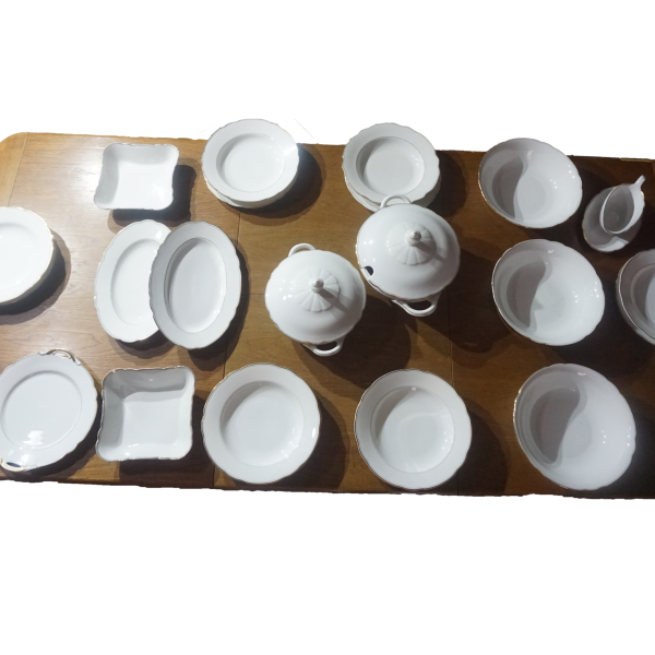 Fehér Bavaria porcelán étkészlet, háztartási cikkek, konyhai eszközök, yupie