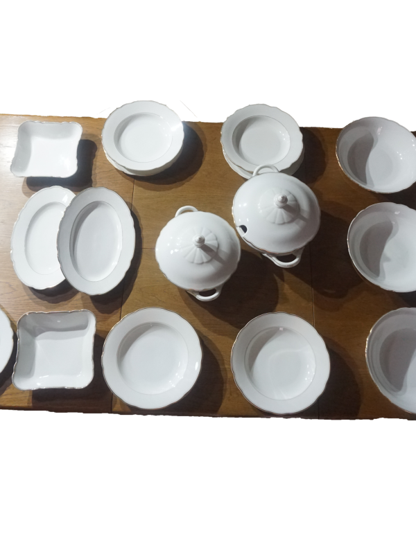 Fehér Bavaria porcelán étkészlet, háztartási cikkek, konyhai eszközök, yupie