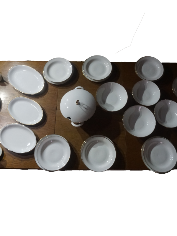 Bavaria porcelán étkészlet arany díszítéssel, háztartási cikkek, konyhai eszközök, yupie