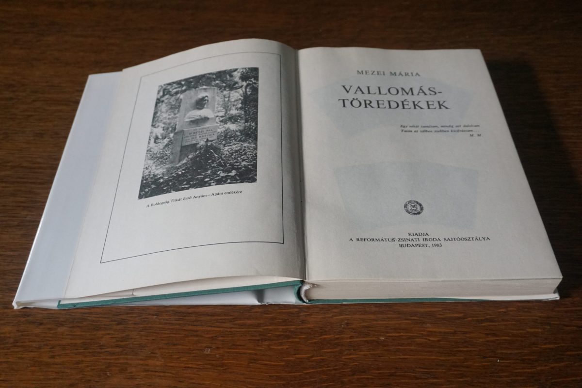 Mezei Mária: Vallomástöredékek, könyvek, yupie