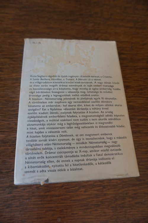 Anna Seghers A bizalom, könyvek, yupie