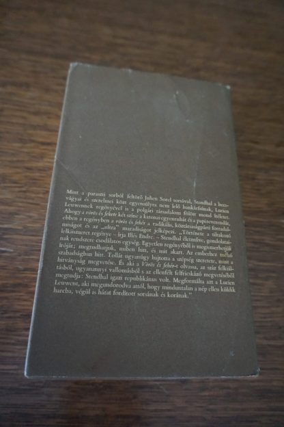 Stendhal Vörös és fehér (Lucien ​Leuwen), könyvek, yupie