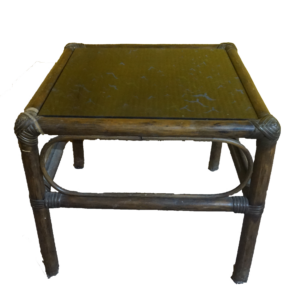 Bambusz-rattan kisasztal, bútorok, yupie