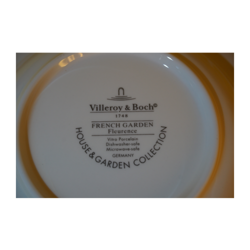 Villeroy and Boch tányér és leveses tál gyümölcs témájú díszítéssel, háztartási cikkek, konyhai eszközök, yupie