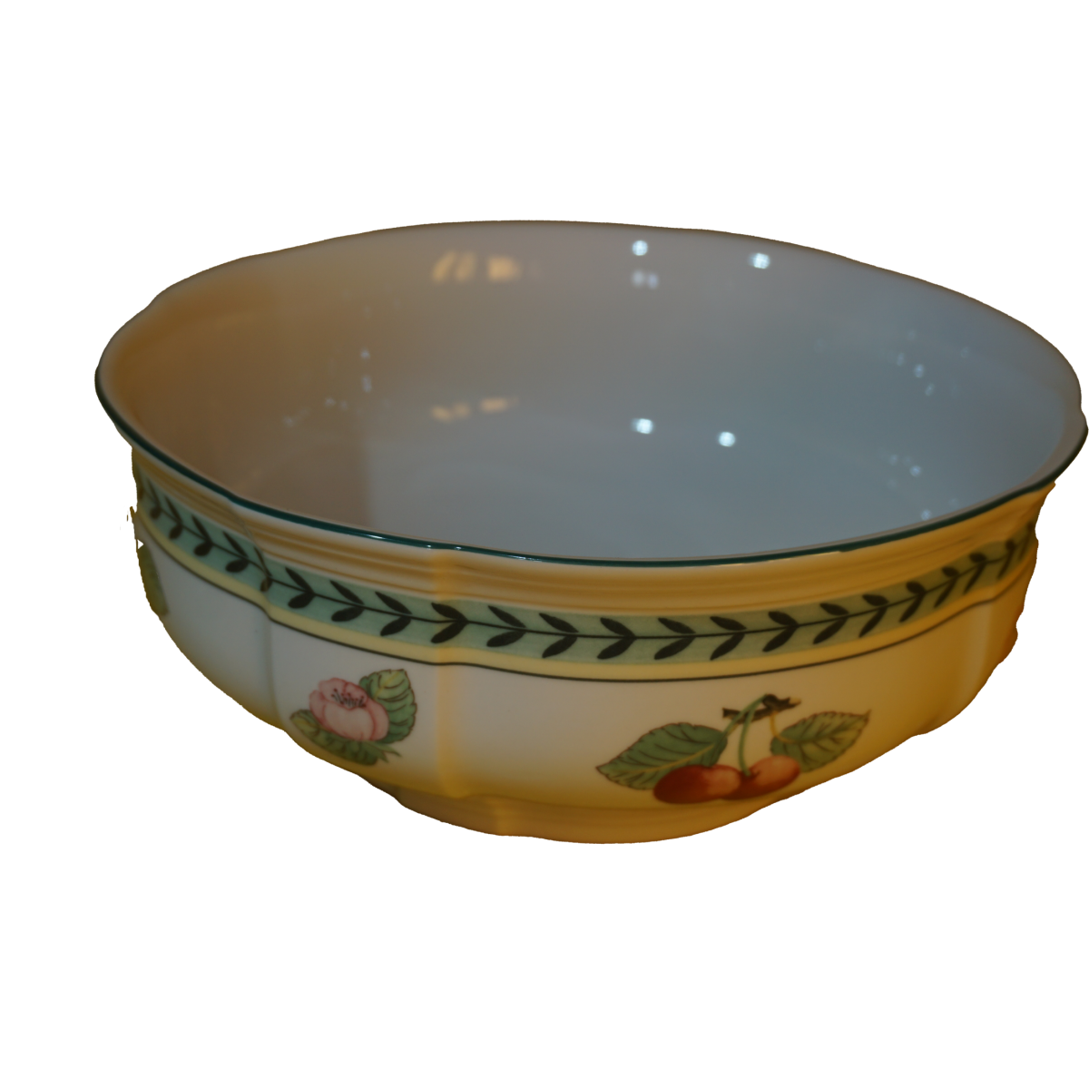Villeroy and Boch tányér és leveses tál gyümölcs témájú díszítéssel, háztartási cikkek, konyhai eszközök, yupie