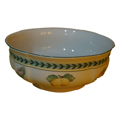 Villeroy and Boch tányér és leveses tál gyümölcs témájú díszítéssel, háztartási cikkek, konyhai eszközök, yupie