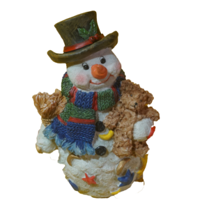 Karácsonyi hóember dekoráció ünnepi téli figura otthoni díszítéshez