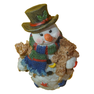 Karácsonyi hóember dekoráció, dekoráció, szobrok, yupie