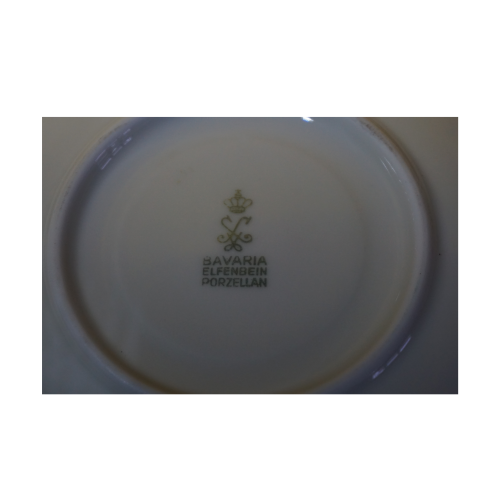 Bavaria Elfenbein porcelán szett (csésze, csészealj és desszertes tányér), háztartási cikkek, konyhai eszközök, yupie