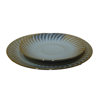 Bavaria Elfenbein porcelán szett (csésze, csészealj és desszertes tányér), háztartási cikkek, konyhai eszközök, yupie