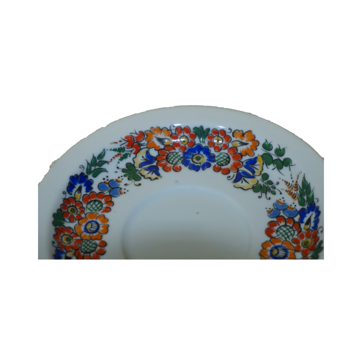 Lengyel, kézzel festett porcelán csésze és csészealj, háztartási cikkek, konyhai eszközök, yupie