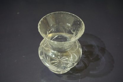 Vintage kisméretű csiszolt üvegváza, dekoráció, vázák, yupie