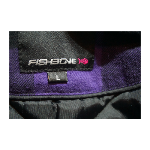 Fishbone lila fekete kockás mellény, kabátok, női kabátok, yupie