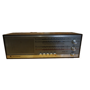 Telefunken Dacapo 101 vintage csöves rádió fa burkolattal, 1950-es évek német klasszikus modell