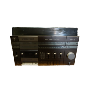Nikko NHS-40 vintage HiFi audio center lemezjátszóval és kazettás magnóval, 1980-as évek japán stereo rendszer