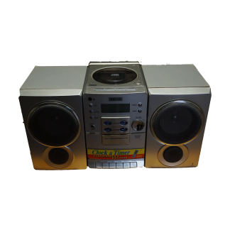 Sanyo CD-lejátszó 2 difuzorral, elektronika, yupie