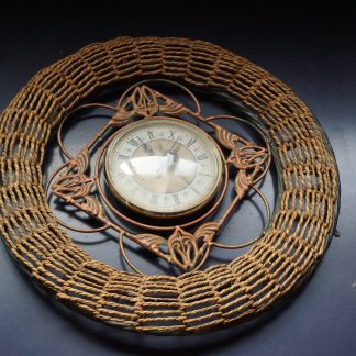 Kosárszövésű Quartz falióra, dekoráció, órák, yupie