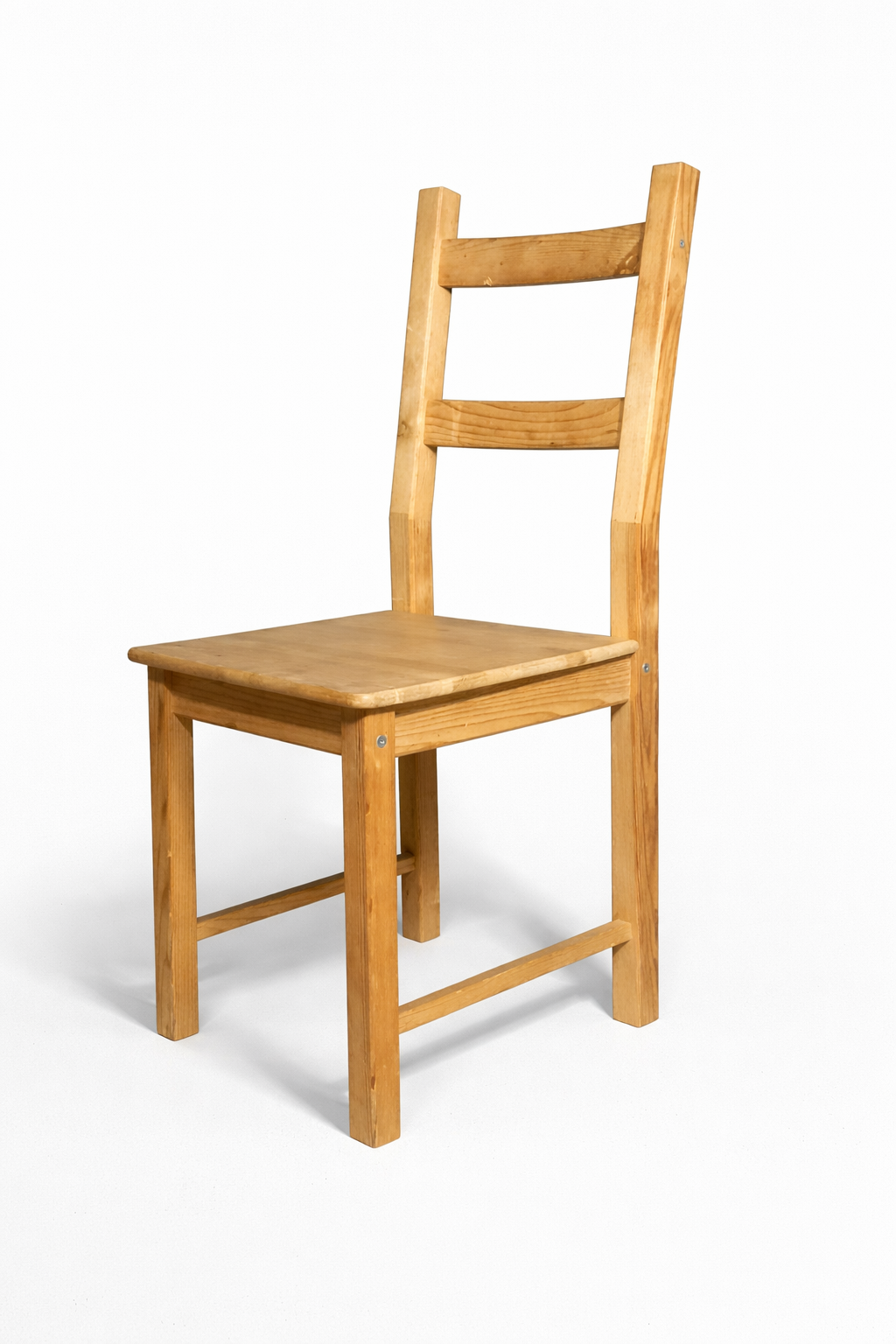 Tömör fenyő étkezőszék natúr kivitelben, 45 cm ülésmagasság