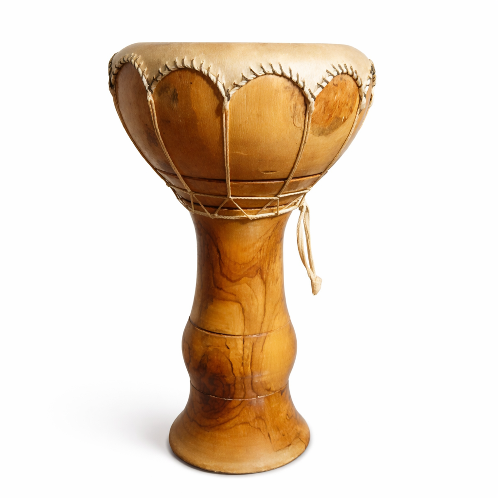 Kézzel faragott djembe dob Kézzel faragott fa djembe dob természetes bőr dobfejjel