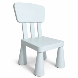 Gyerek műanyag szék világos színben, stabil kis szék gyerekszobába