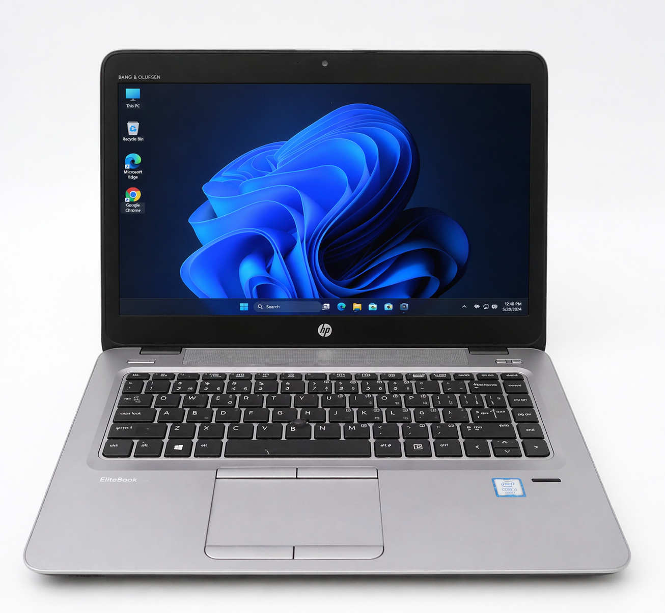 HP EliteBook 840 G3 laptop i5-6300U 8GB RAM üzleti notebook elölről
