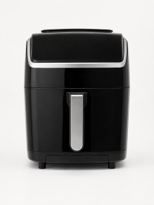 Modern forrólevegős sütő olajmentes sütéshez. Praktikus és energiatakarékos air fryer gyors ételkészítéshez. Ideális sült krumplihoz, húsokhoz és zöldségekhez.