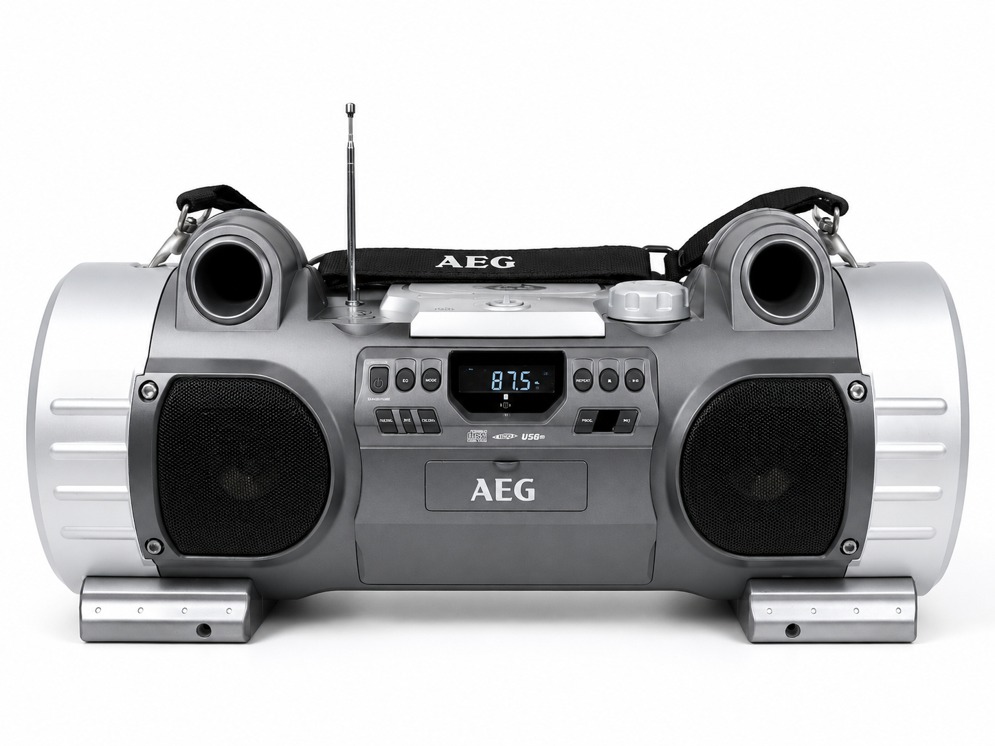 AEG SRP 4342 hordozható CD MP3 boombox USB SD kártya FM rádió hangrendszer