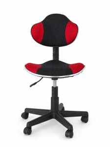 Ergonomikus fekete-piros gurulós irodai szék állítható magassággal