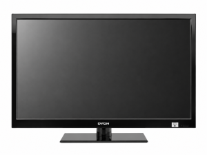 DYON CORE C32D+Basic 32 colos LED televízió fekete kivitelben, talppal, fehér háttéren