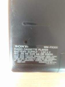 Sony Walkman WM-FX305 vintage hordozható kazettás lejátszó FM/AM rádióval, Auto Reverse és Mega Bass funkcióval